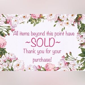 SOLD BEYOND THIS POINT